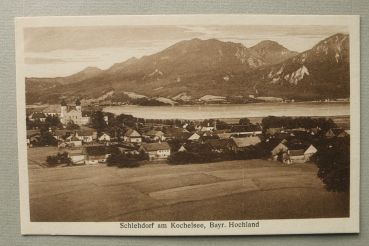 AK Schlehdorf am Kochelsee / 1920-1940 / Ortsansicht